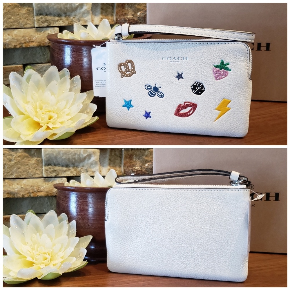 *BIG SALE* NEW Coach Leather Wristlet & Card Case - Picture 2 of 8